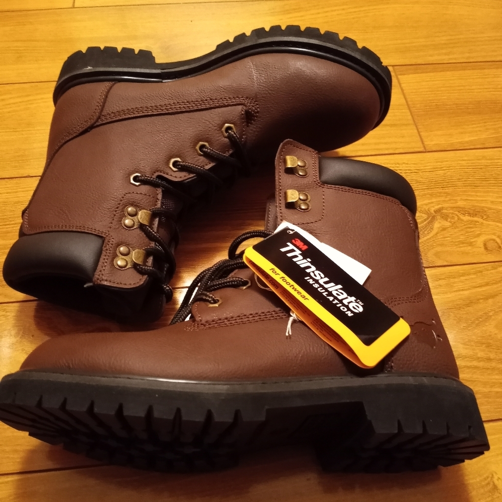 Mens Texas Steer Thinsulate 6" Leather Workboots  Size 7 …